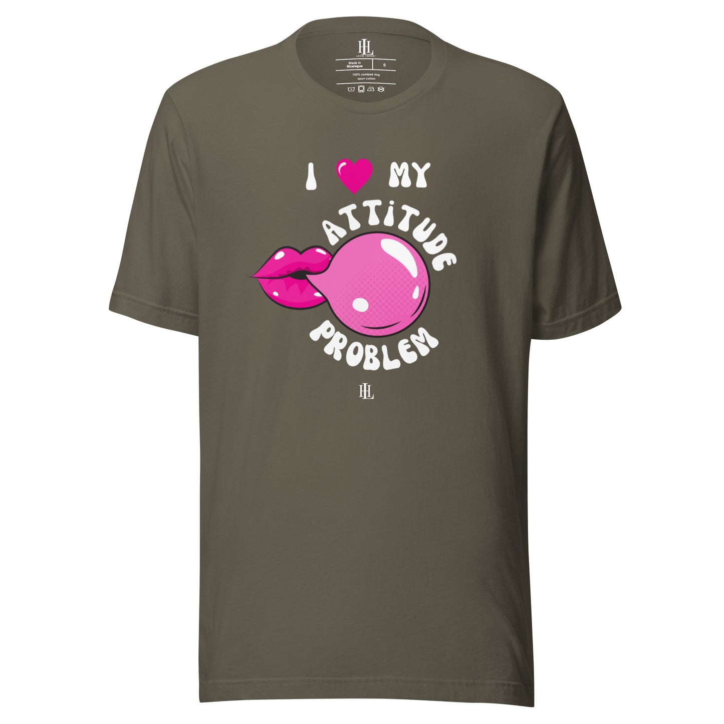 i heart my attitude problem - bubblegum unisex t-shirt