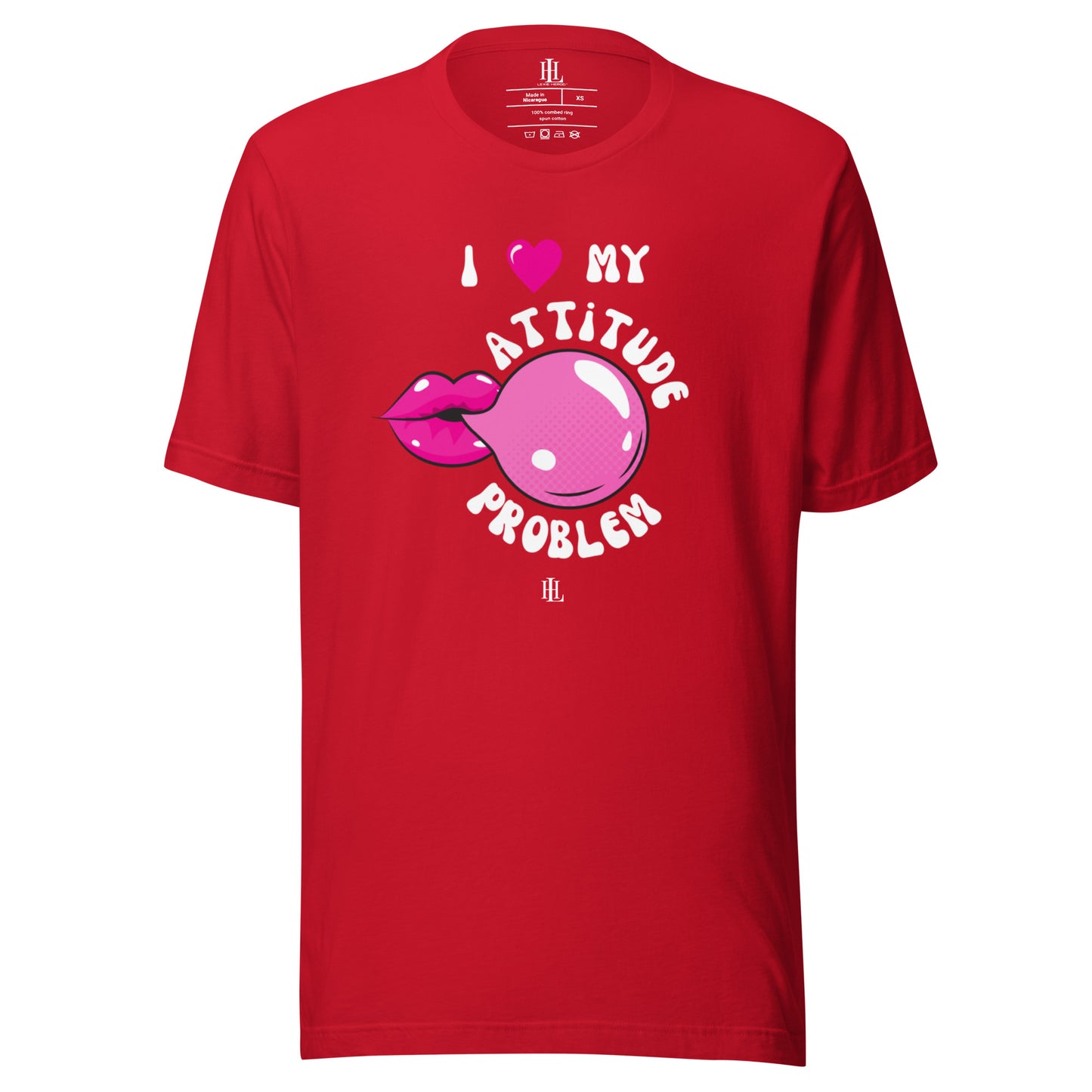 i heart my attitude problem - bubblegum unisex t-shirt